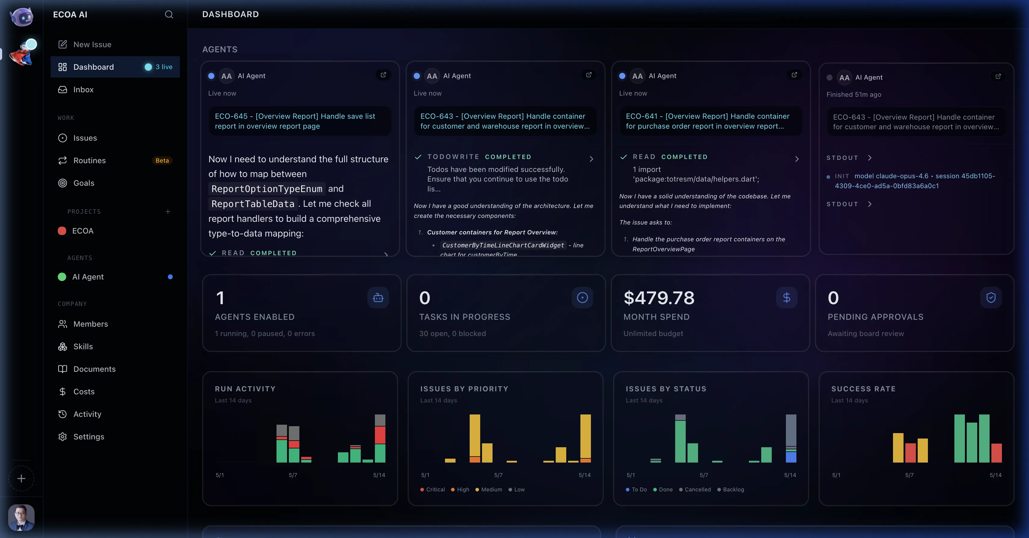 ECOA AI Dashboard