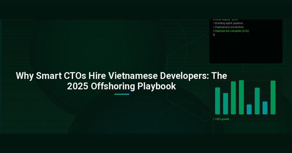 Why Smart CTOs Hire Vietnamese Developers: The 2025 Offshoring Playbook