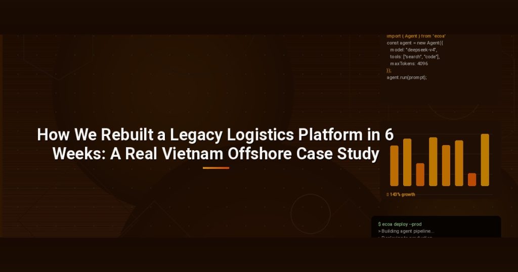 How We Rebuilt a Legacy Logistics Platform in 6 Weeks: A Real Vietnam Offshore Case Study