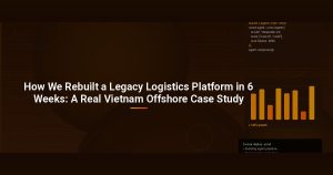 How We Rebuilt a Legacy Logistics Platform in 6 Weeks: A Real Vietnam Offshore Case Study