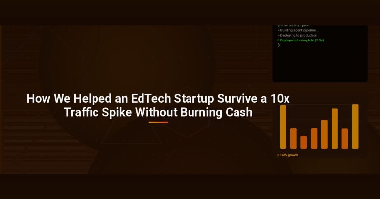 How We Helped an EdTech Startup Survive a 10x Traffic Spike Without Burning Cash