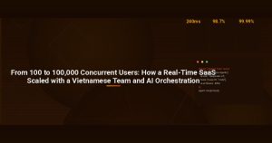 From 100 to 100,000 Concurrent Users: How a Real-Time SaaS Scaled with a Vietnamese Team and AI Orchestration