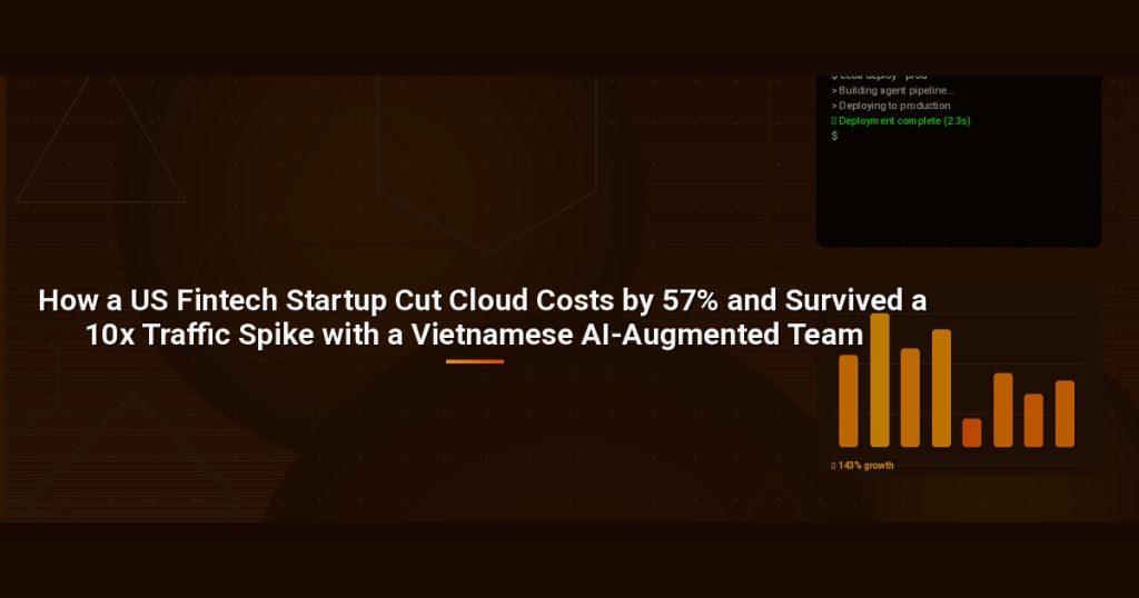 How a US Fintech Startup Cut Cloud Costs by 57% and Survived a 10x Traffic Spike with a Vietnamese AI-Augmented Team