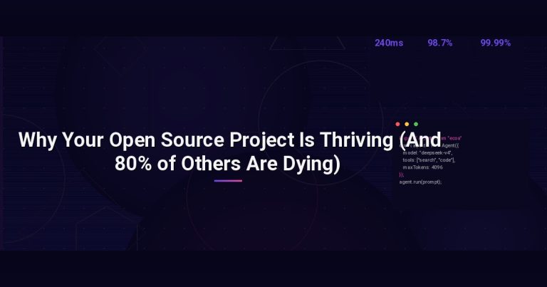Why Your Open Source Project Is Thriving (And 80% of Others Are Dying)