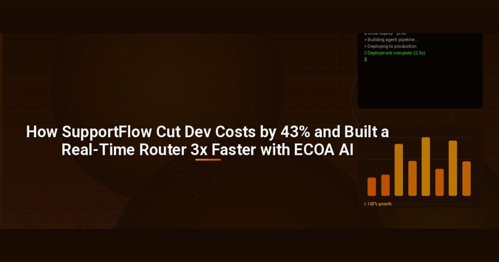 How SupportFlow Cut Dev Costs by 43% and Built a Real-Time Router 3x Faster with ECOA AI