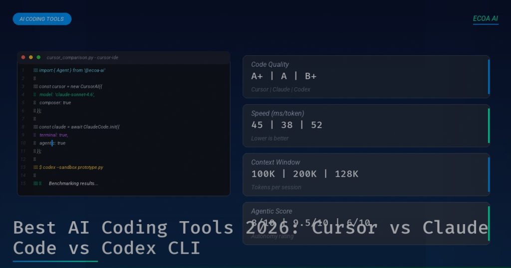 Best AI Coding Tools 2026: Cursor vs Claude Code vs Codex CLI