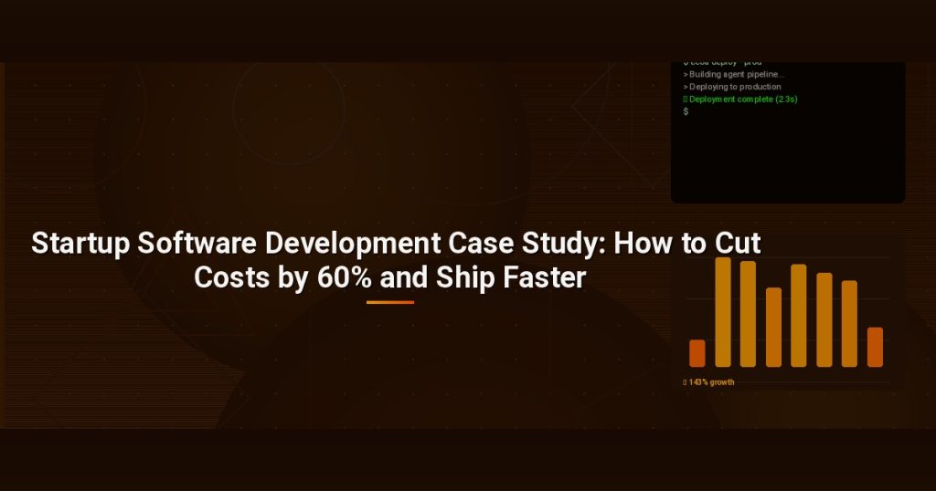 Startup Software Development Case Study: How to Cut Costs by 60% and Ship Faster