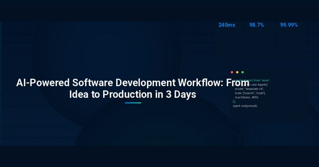 AI-Powered Software Development Workflow: From Idea to Production in 3 Days