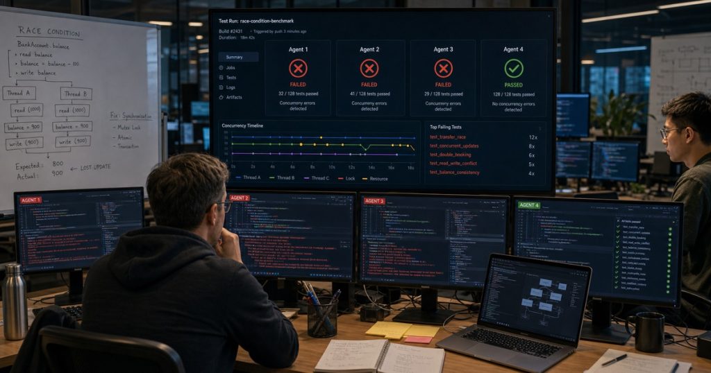 I Pitched 4 AI Coding Agents Against a Nasty Race Condition — Only One Came Back Clean