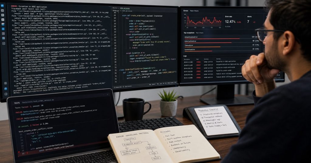 I’ve Been Writing Python Error Handling Wrong for Years — Here’s the Correct Pattern for Production Systems