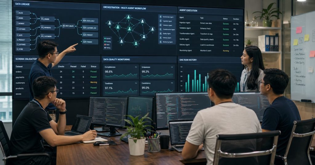We Didn’t Rewrite the Code. We Orchestrated the Data: A Multi-Agent Case Study with a Vietnamese Team