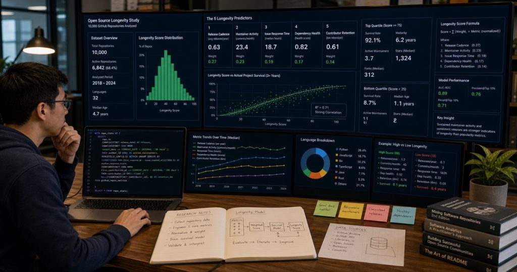 I Scanned 10,000 Open Source Repos: The 5 Metrics That Actually Predict Project Longevity