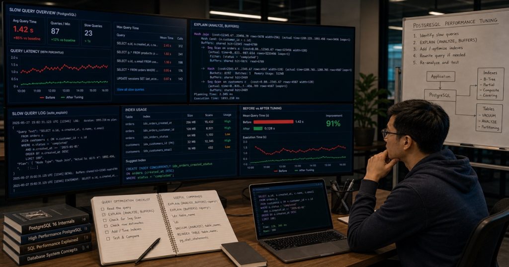 How to Optimize Slow PostgreSQL Queries: A Developer’s Guide to EXPLAIN, Indexing, and Performance Tuning
